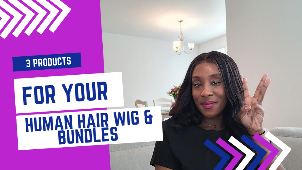 3 Products For Your 100% Human Hair Wig and 100% Human Hair Bundles