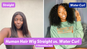 Human Hair Lace Front Review: Water Curl and Straight Wigs by A Queendom