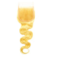 #613 Blonde Body Wave Human Hair Closure - A-QUEENDOM1