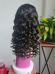 Loose Wave 100% Human Hair Wig by A Queendom.  13x4 Lace Front Human Hair Wig that can be worn glueless.