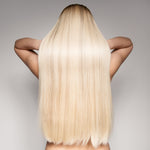 #613 Blonde Straight Human Hair Closure - A-QUEENDOM1